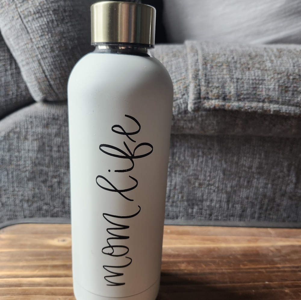 Mom life stainless insulated water bottle
